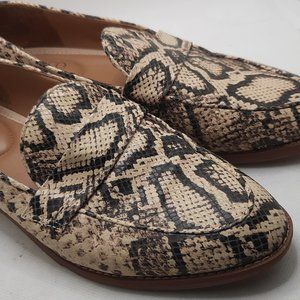 Franco Sarto Snake Skin loafers